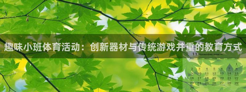 球深体育比分：趣味小班体育活动：创新器材与传统游戏并重的教育方式